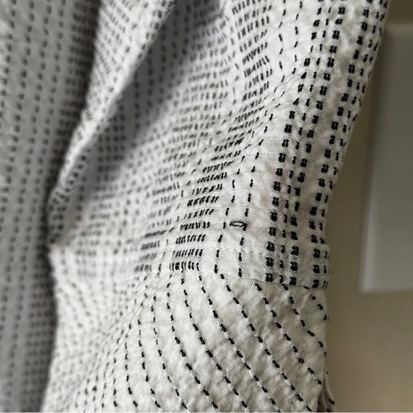 Habitat clothes to live in size small button down shirt white black spots - Picture 6 of 10